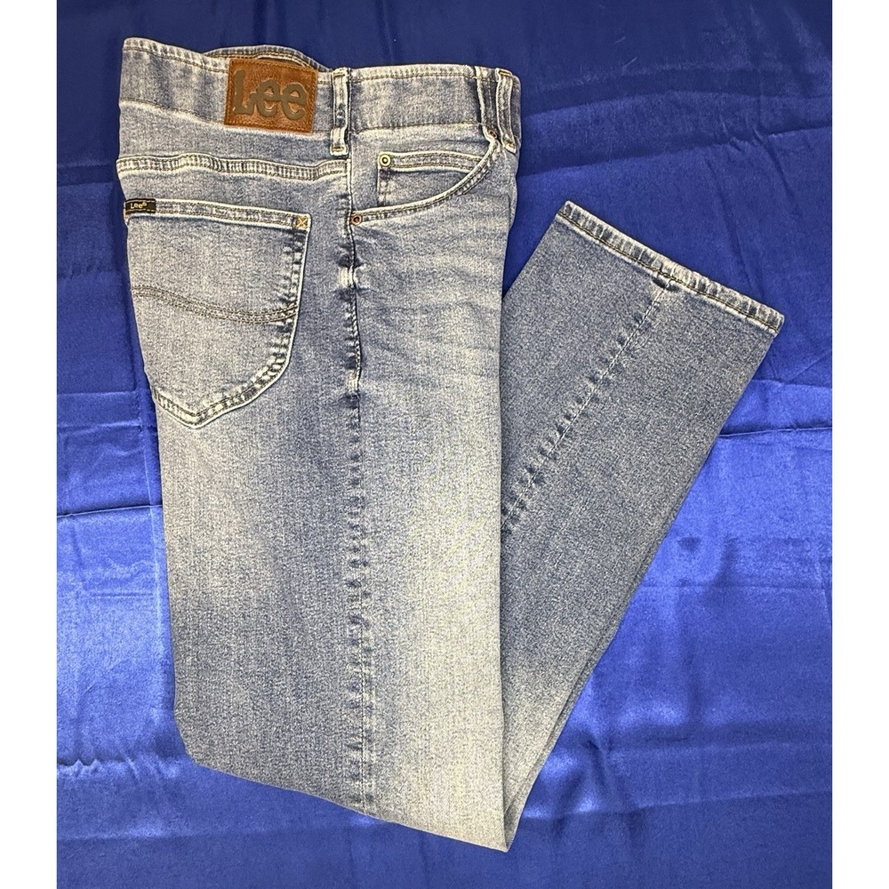 Lee Jeans Men's 30x32 Blue Denim Extreme Motion Regular Fit Straight Leg 30x31.5